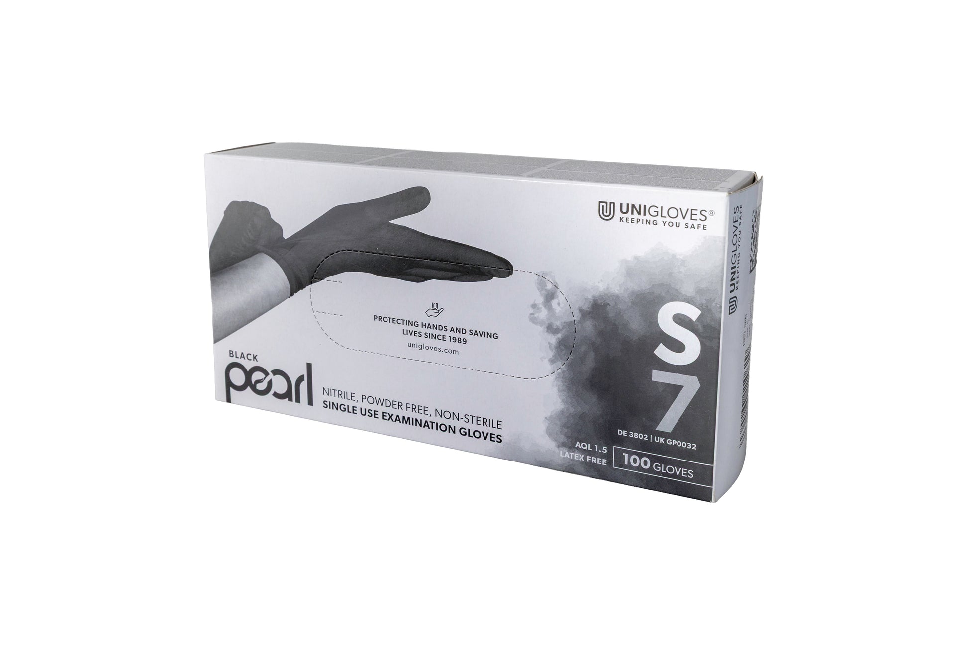 Unigloves Black Pearl Nitrile Disposable Gloves