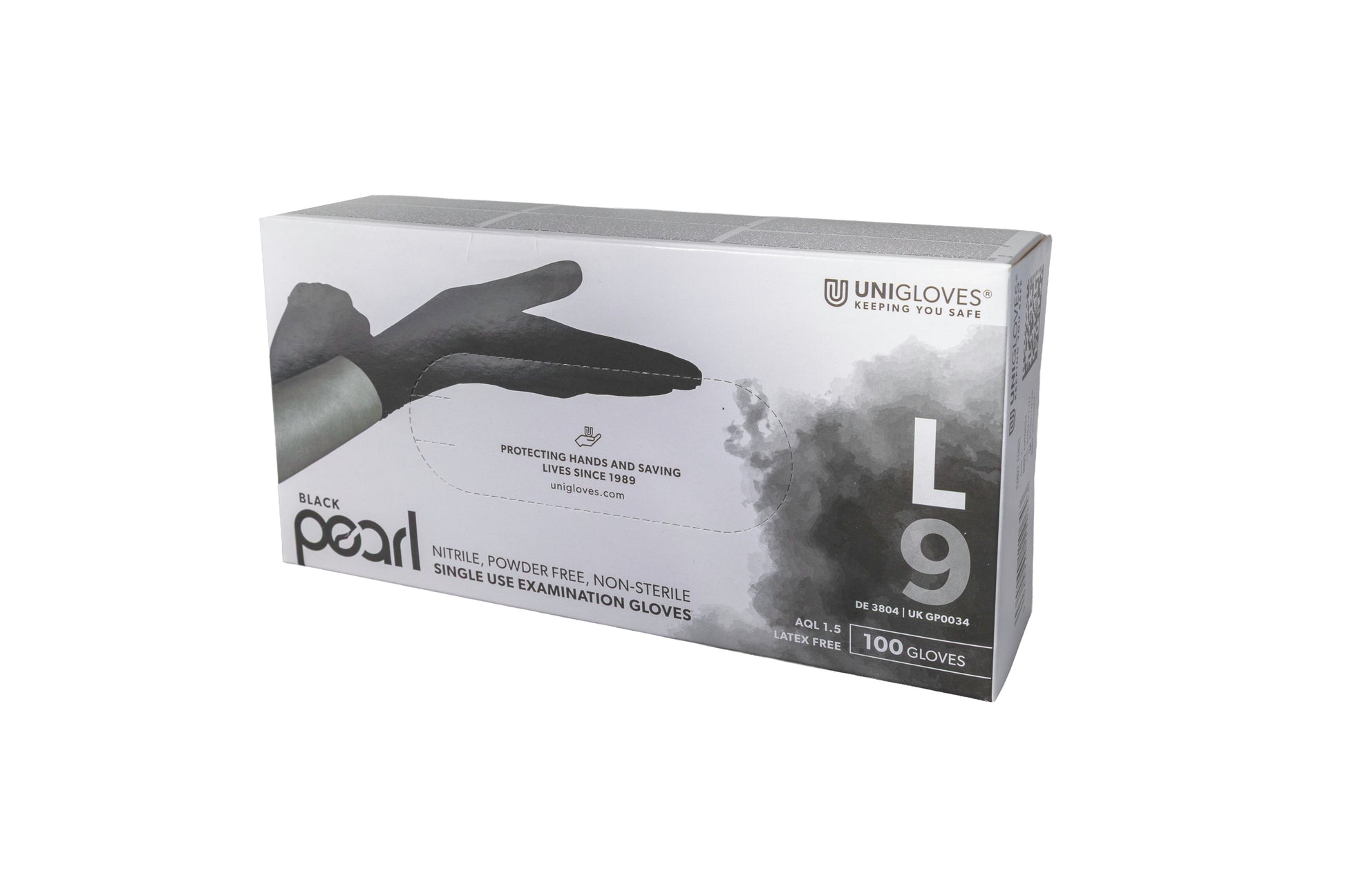 Unigloves Black Pearl Nitrile Disposable Gloves