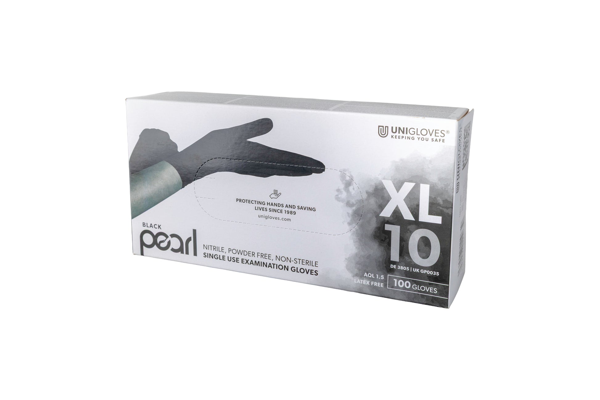 Unigloves Black Pearl Nitrile Disposable Gloves