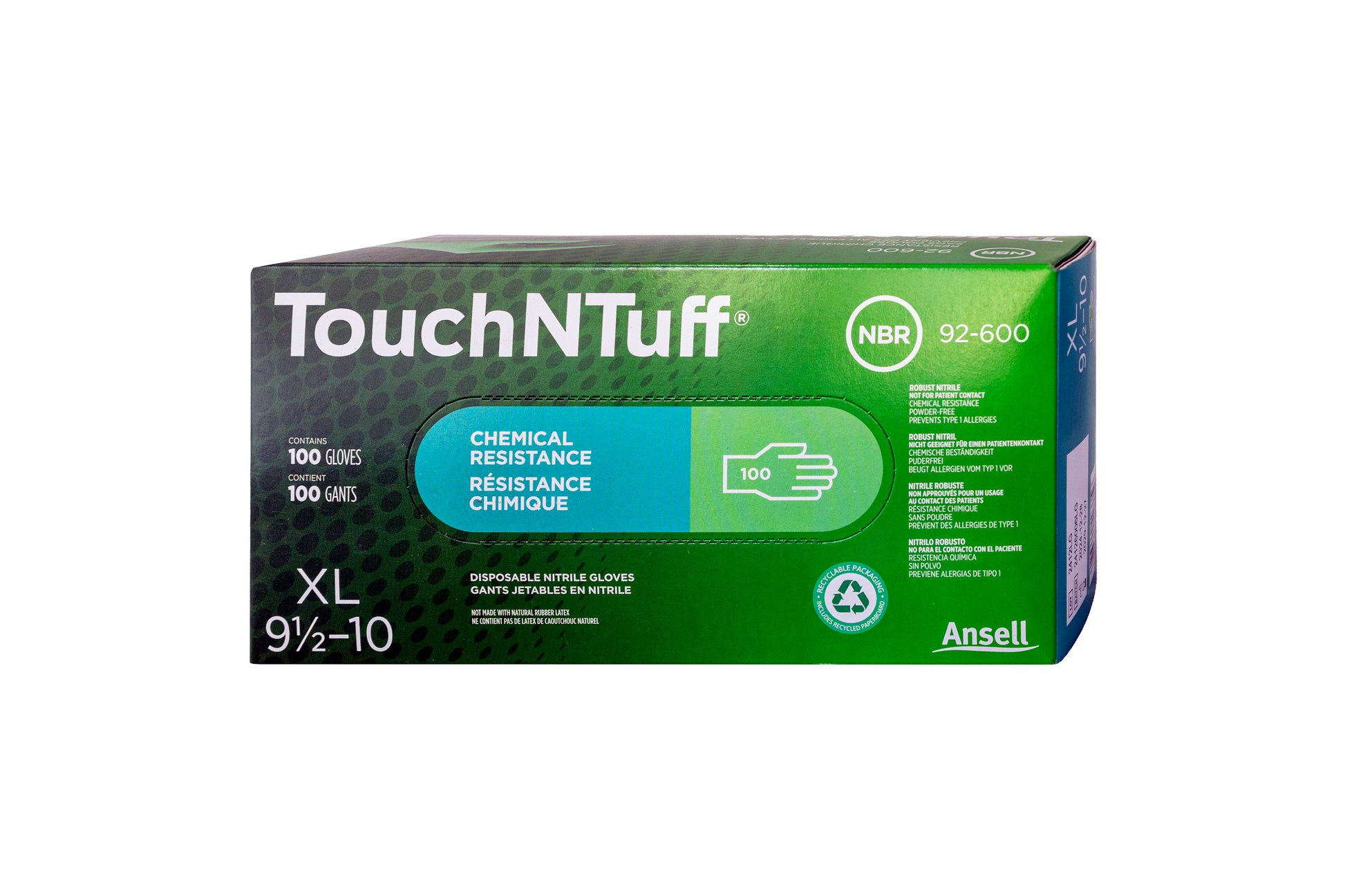 Ansell Touch N Tuff Gloves – Solvent Resistant Protective Gloves